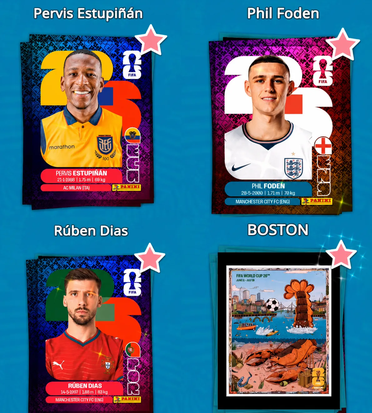 Cromos metalizados y pósters de ciudades sólo se obtienen a través del Pack Deluxe.