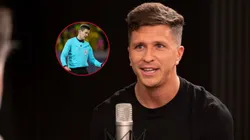 Gianluca, hijo de Simeone, estalla contra el arbitraje de Arsenal vs. Atlético Madrid.