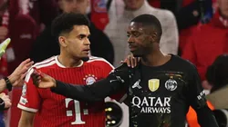 Luis Díaz y Ousmane Dembélé en la Champions League.