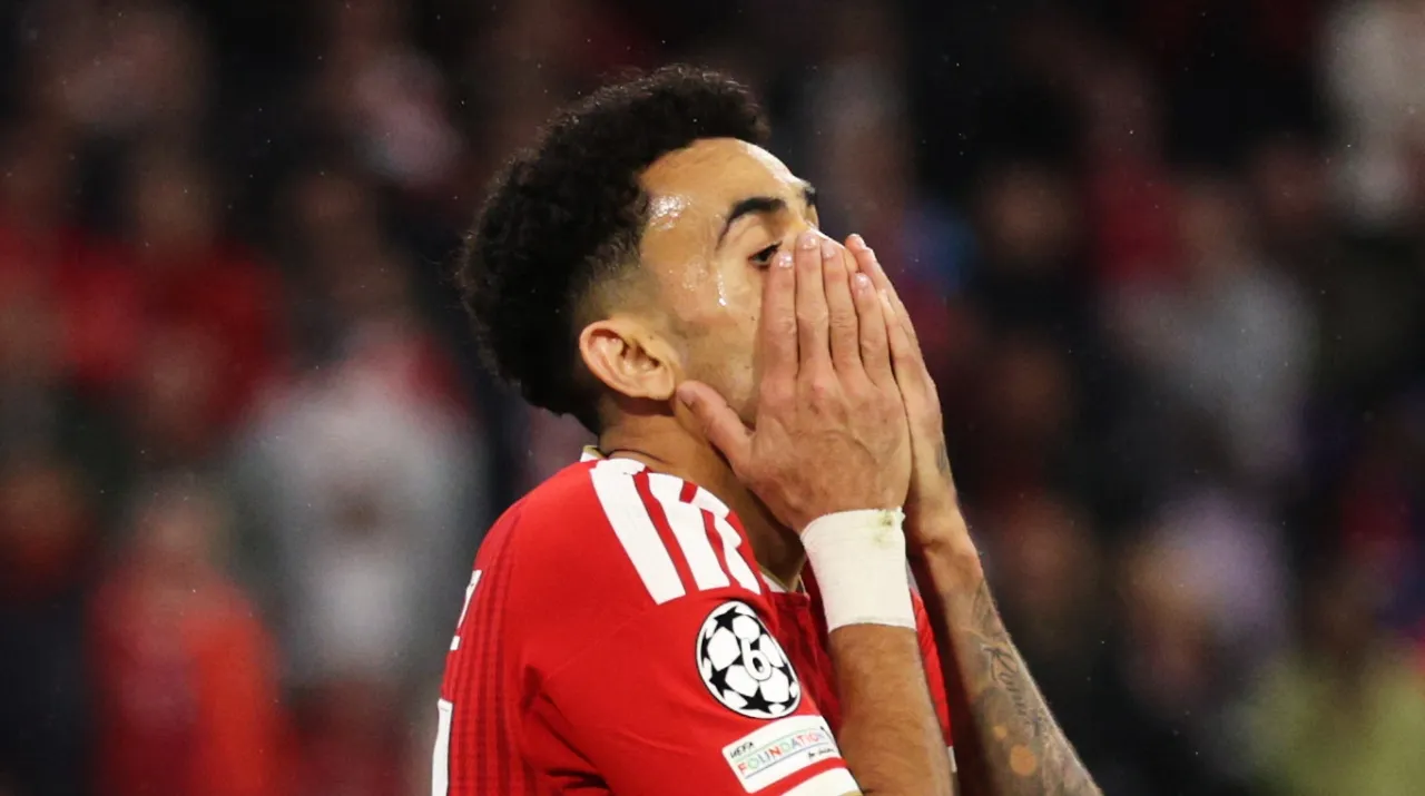 Luis Díaz en el empate1-1 entre Bayern Múnich y PSG