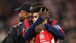 Dayot Upamecano y Luis Díaz.