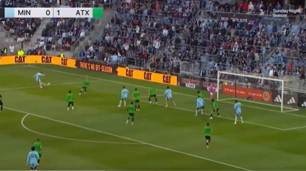 La primera asistencia de James en la MLS. (Foto: X / @MLSes)