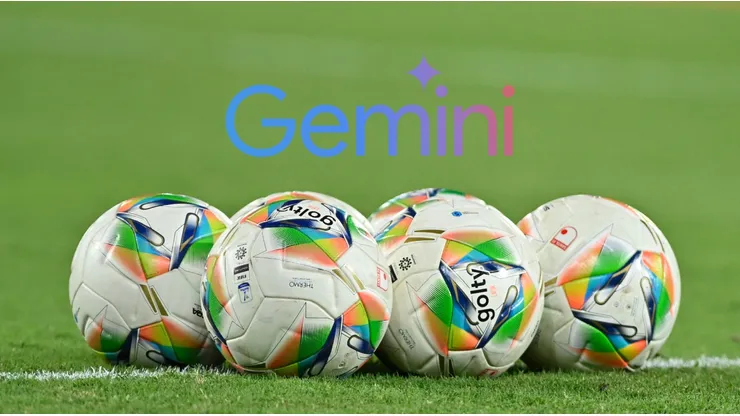 El logo de la IA Gemini con balones del FPC.