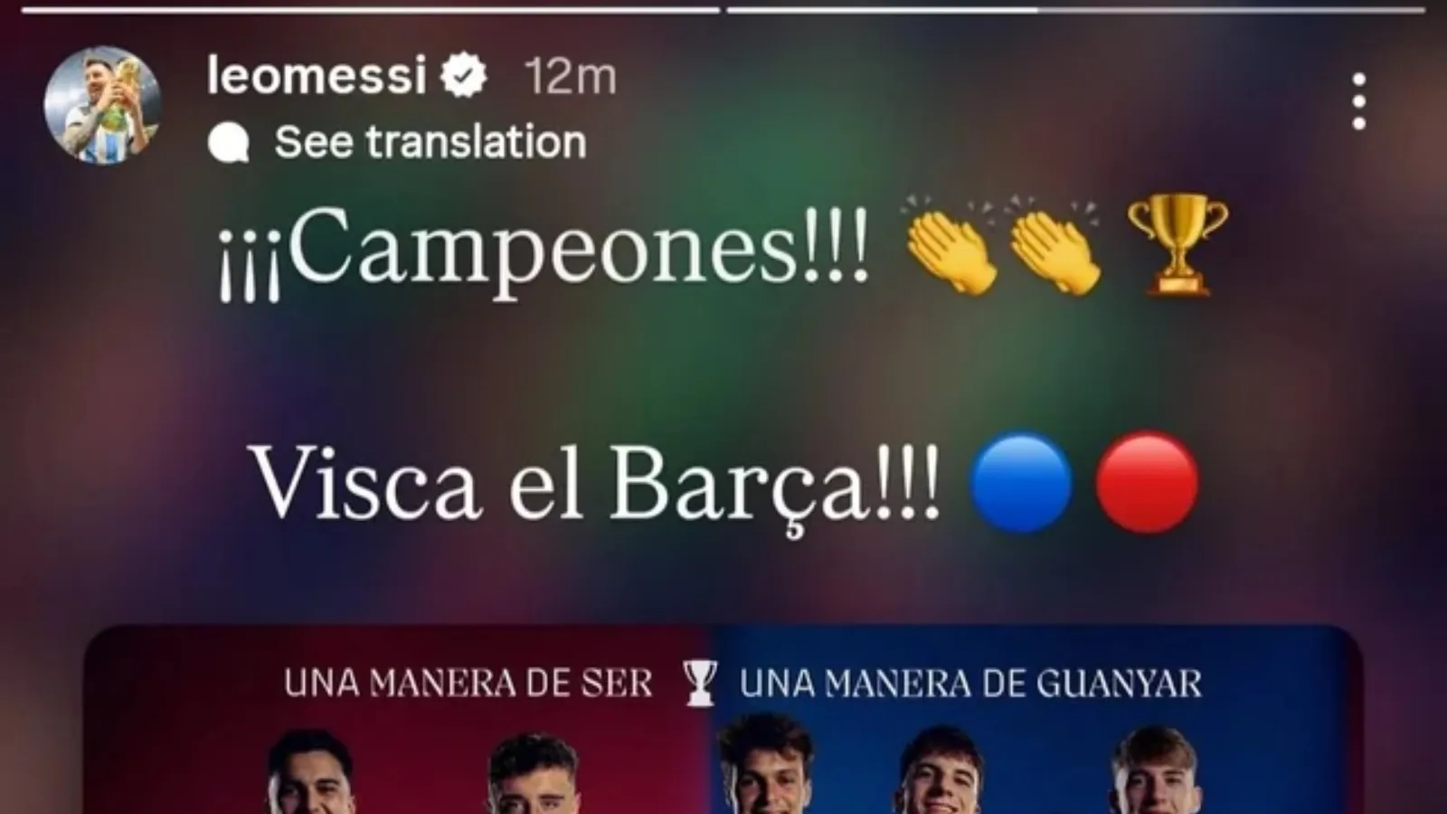 Messi felicitó al Barcelona de Lamine Yamal: TW