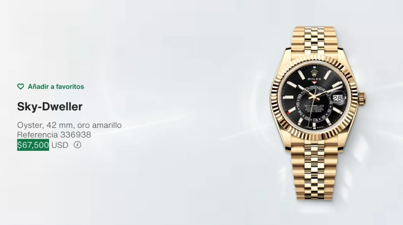 El precio del reloj que usa Luis Díaz. (Foto: https://www.rolex.com)