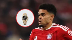 Luis Díaz apareció con un reloj de oro de 18 quilates.