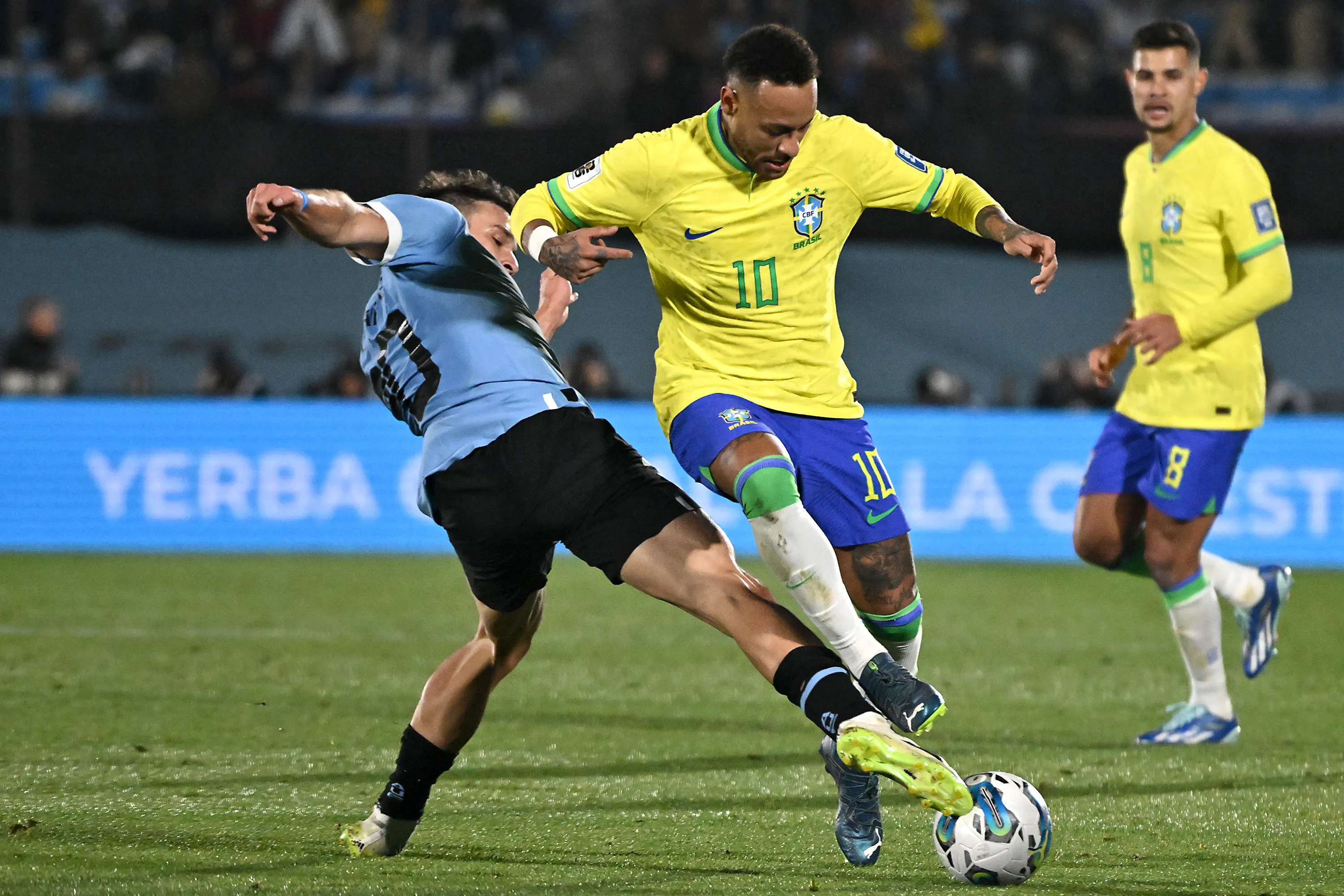 Neymar en su último partido con la Selección de Brasil. Getty Images.