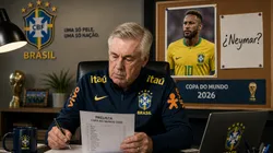 Carlo Ancelotti añadió a Neymar en la prelista de 55 jugadores de la Selección de Brasil para la Copa del Mundo 2026.