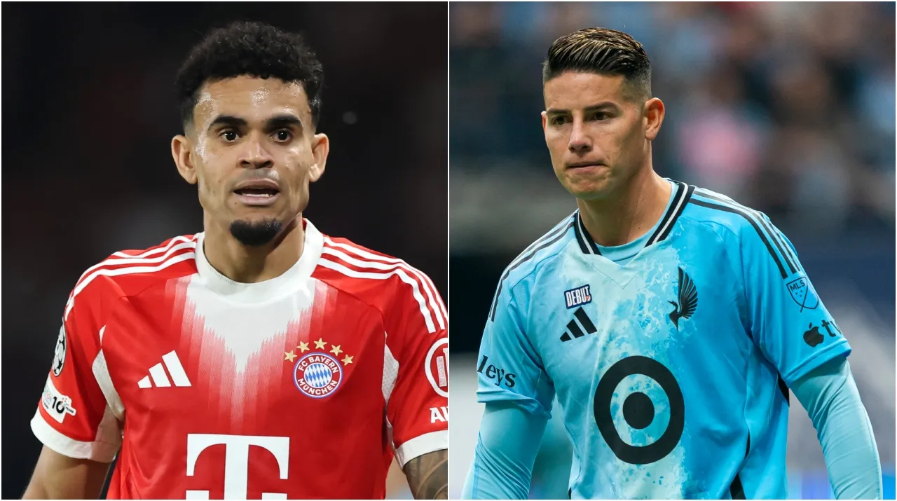 Luis Díaz y James Rodríguez estarán en el Mundial 2026. (Foto: Getty Images)