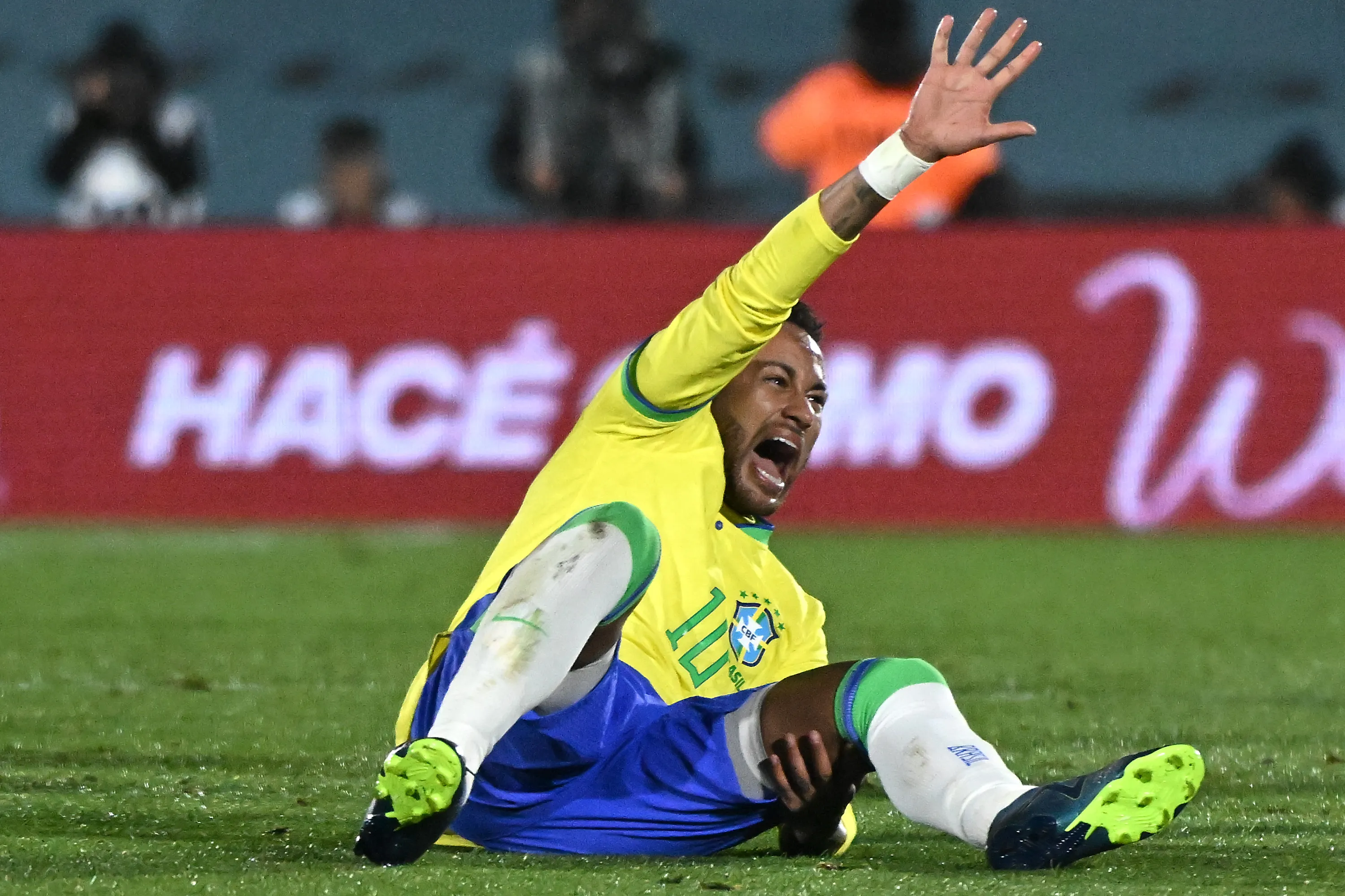 El útimo partido de Neymar con la Selección de Brasil fue el 17 de octubre del 2023 vs. Uruguay en Montevideo, día en el que sufrió rotura de ligamentos. Getty Images.