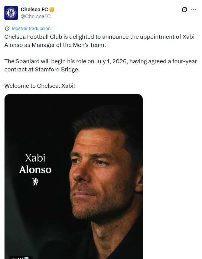 Alonso fue presentado en Chelsea. (Foto: Captura de pantalla)