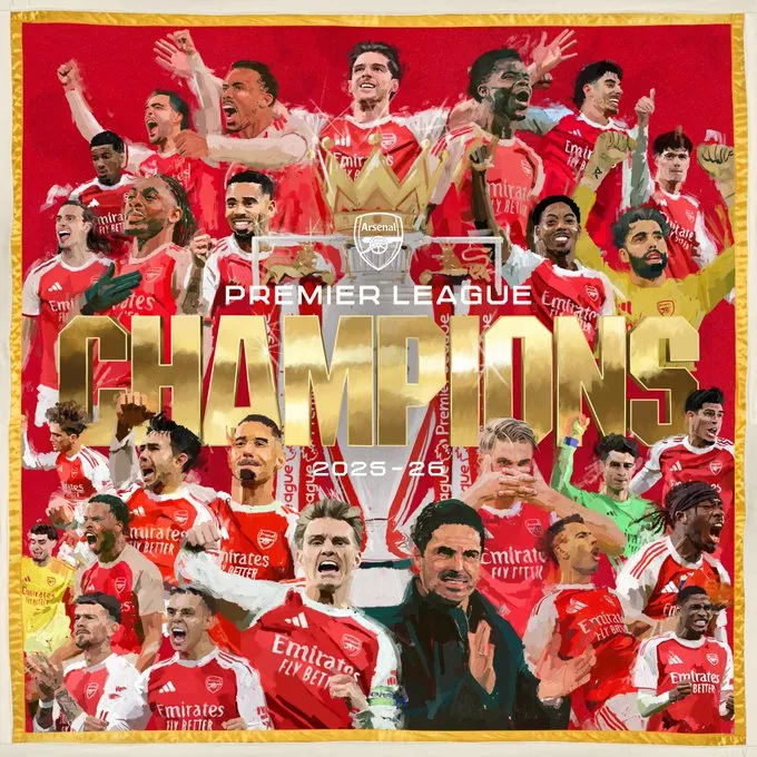 Arsenal celebró la Premier League.