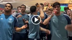 El viral video de los aficionados de Arsenal celebrando