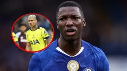 VIDEO | Richarlison le hizo falta a Moisés Caicedo y el ecuatoriano reaccionó con una patada