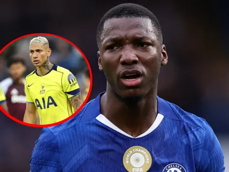 VIDEO | Richarlison le hizo falta a Moisés Caicedo y el ecuatoriano reaccionó con una patada