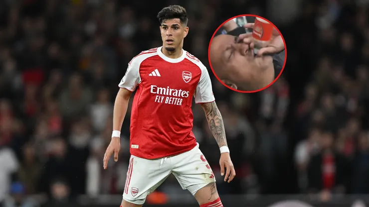 La viral burla de Hincapié a este aficionado del Manchester City