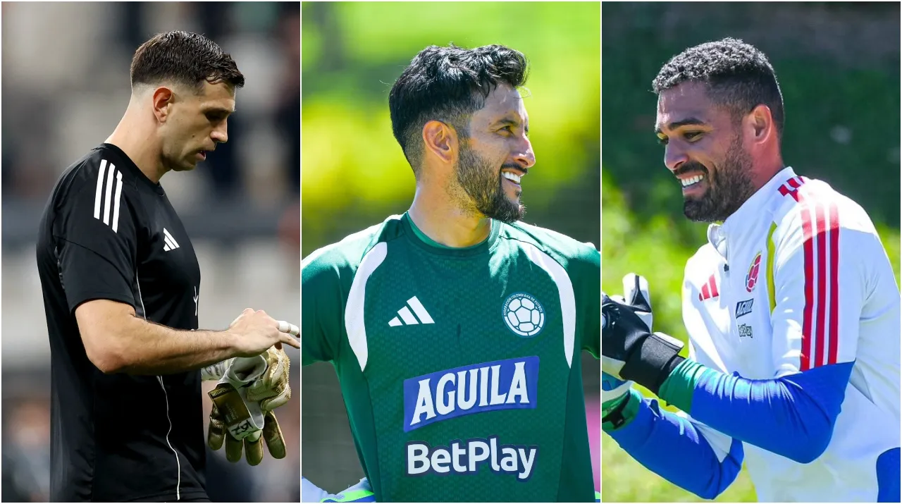 Dibu Martínez Camilo Varas y Álvaro Montero. (Foto: Getty Images)