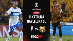 Católica enfrenta a Barcelona SC por la Copa Libertadores