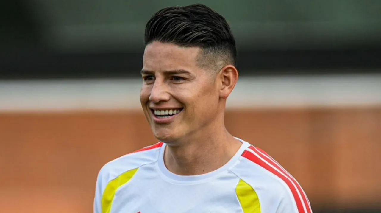 James ya entrena con Colombia para el Mundial