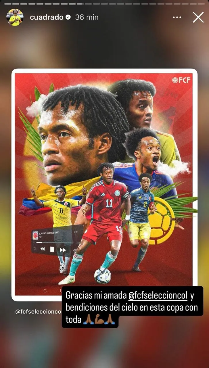 Post de Cuadrado. (Foto: Instagram / @cuadrado)