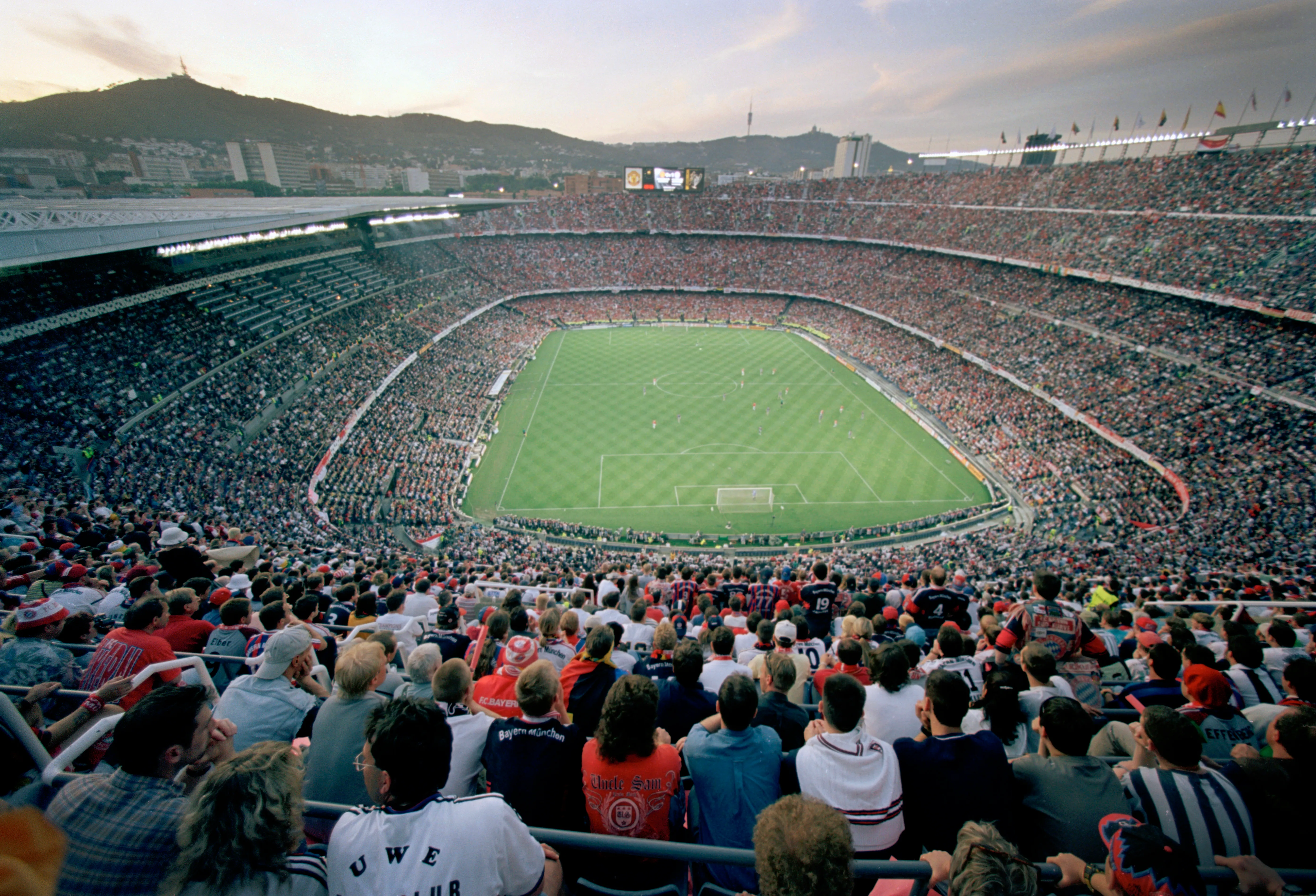 26 de mayo de 1999, la ultima vez que se jugó una Final de Champions League en el Camp Nou.Getty Images.