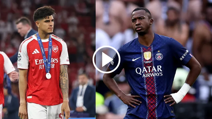El viral gesto de Hincapié con Pacho tras la final de la Champions League