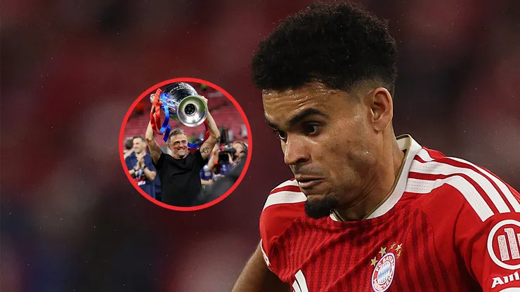 Luis Enrique habló de rivales como Luis Díaz.