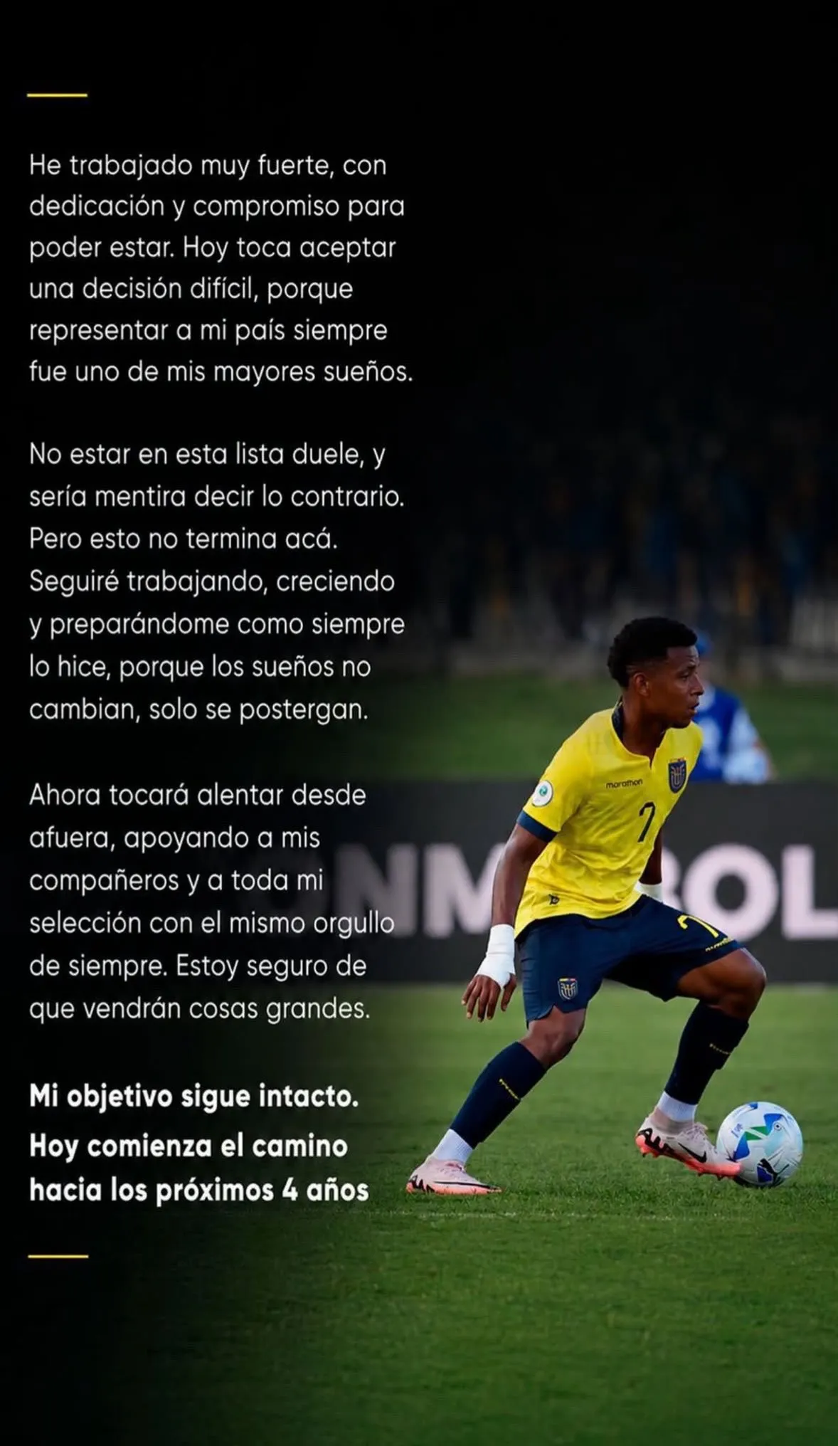 El mensaje de Keny Arroyo en sus cuentas oficiales. (Foto: Captura de pantalla)