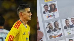 James Rodríguez y el tarjetón electoral 2026.