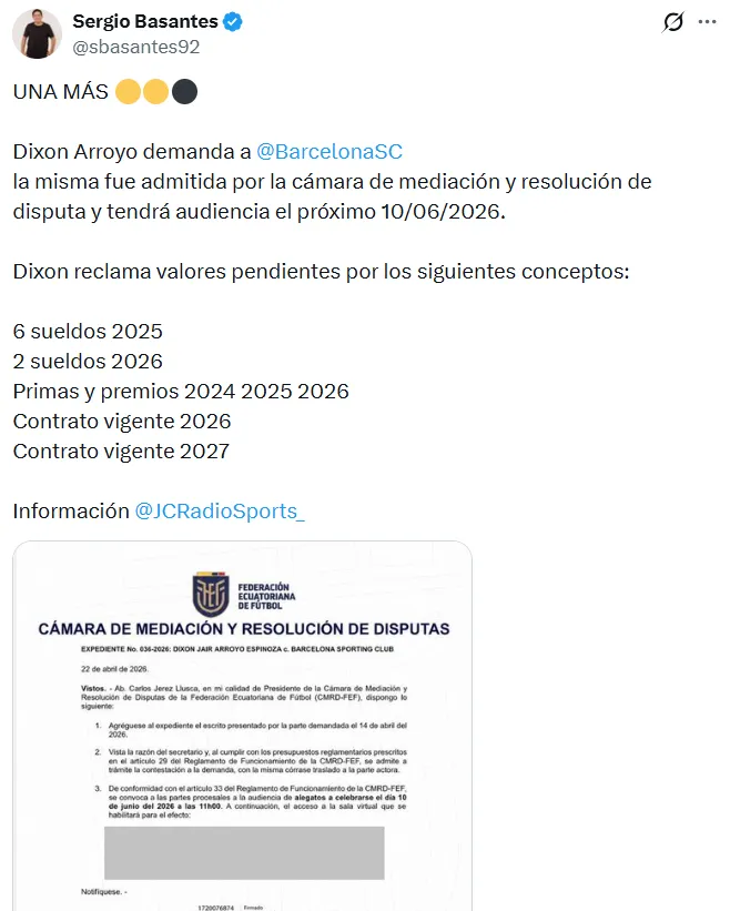 Nueva demanda contra Barcelona SC. (Foto: GettyImages)