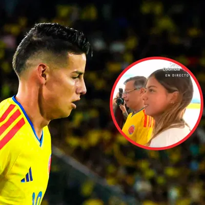 La reacción de James cuando la hija de Petro le pidió una foto