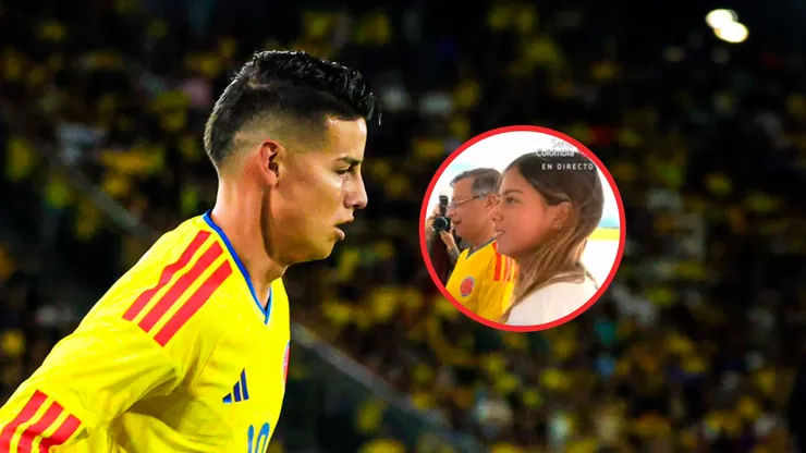 James Rodríguez Gustavo y Antonella Petro.