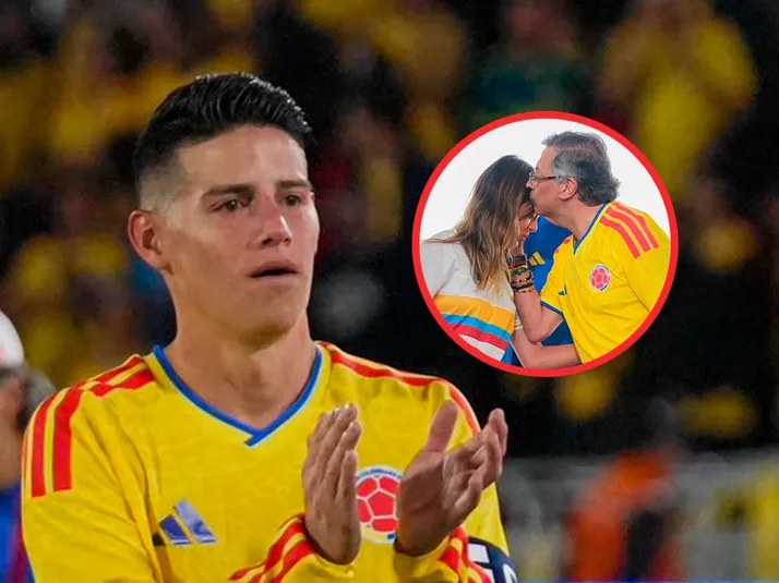 El primer mensaje de Gustavo Petro luego de que James Rodríguez le negara  una foto a su hija Antonella - Bolavip