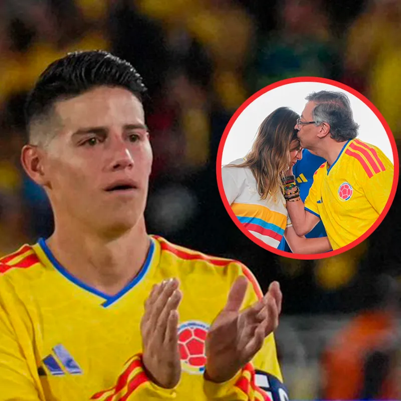 El primer mensaje de Gustavo Petro luego de que James Rodríguez le negara  una foto a su hija Antonella - Bolavip