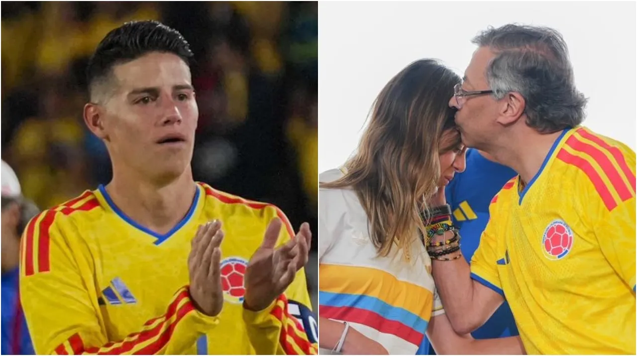 James se encontró con Petro y su hja menor. (Foto: X / @jamesdrodriguez y @petrogustavo)