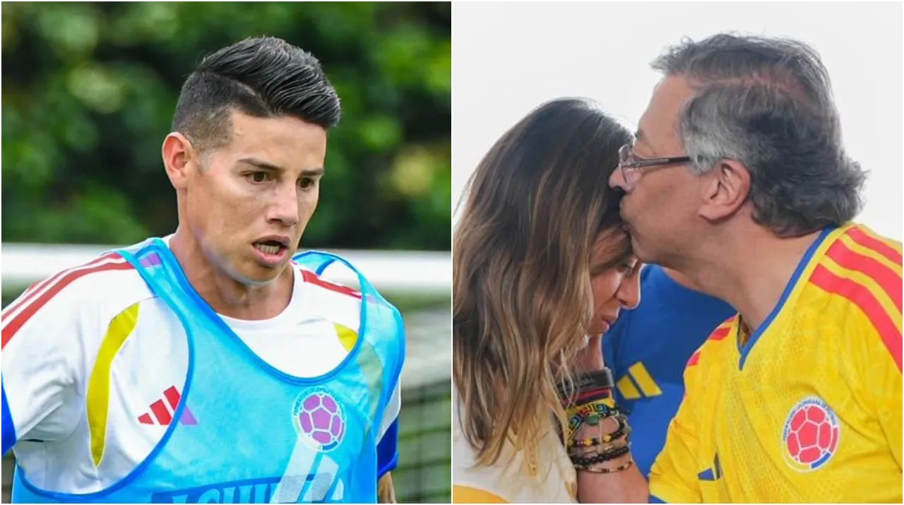 James Rodríguez estuvo en un evento con Antonella y Gustavo Petro. (Foto: X / @jamesdrodriguez y @petrogustavo)