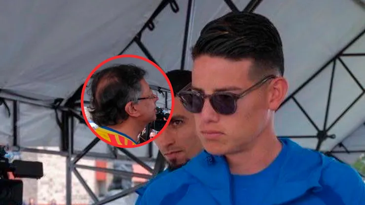 Gustavo Petro y James Rodríguez se encontraron antes del Mundial 2026.