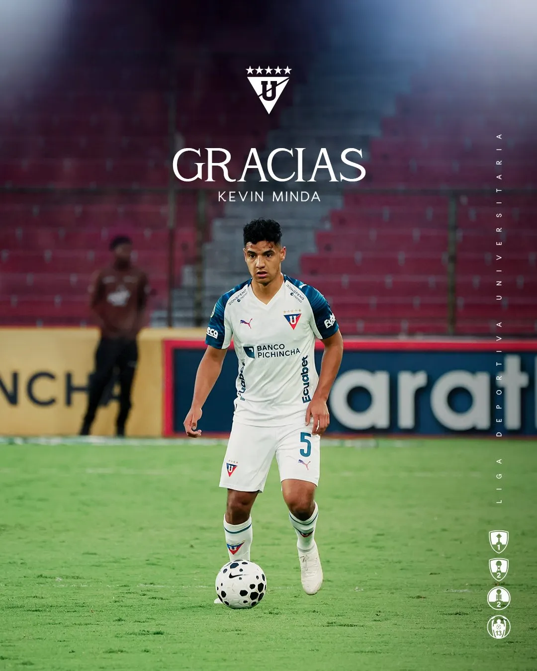Kevin Minda se marcha de Liga de Quito. (Foto: @LDU_Oficial)