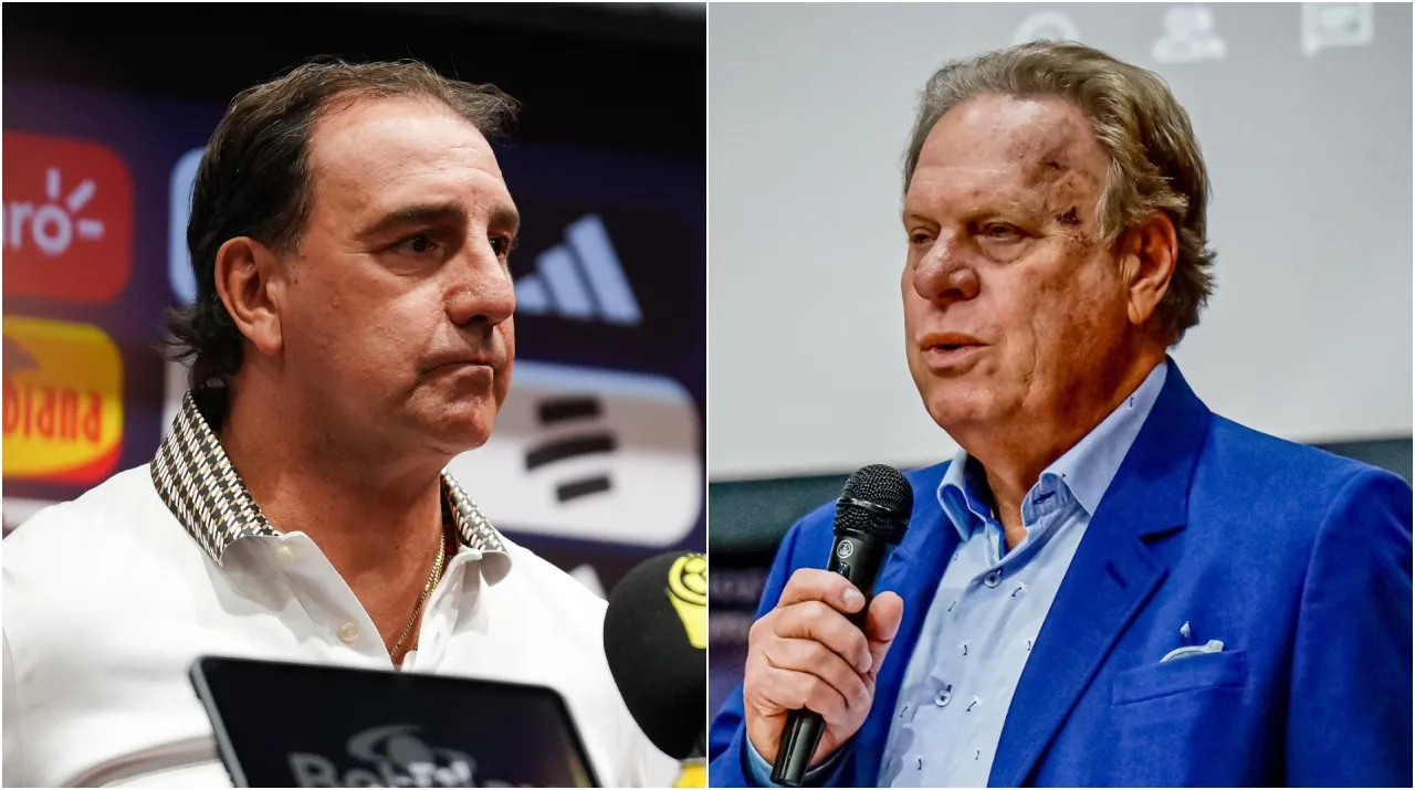 Néstor Lorenzo y el presidente de la FCF. (Foto: Getty Images y X / @FCF_Oficial)