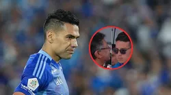 Radamel Falcao Gustavo Pero y James Rodríguez.