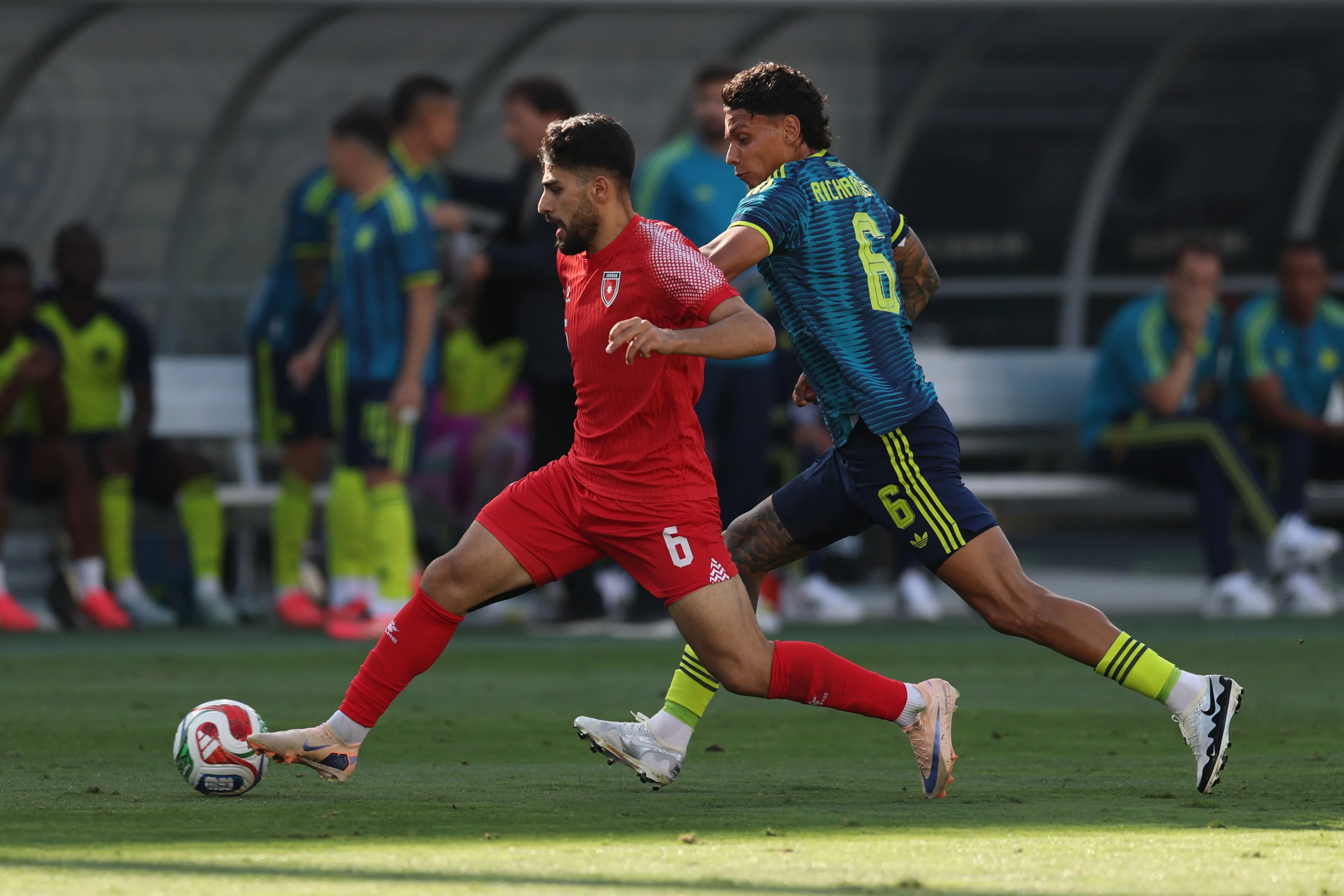 Selección Colombia vs. Jordania. Foto: Getty.