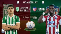 Atlético Nacional vs. Junior por la Liga BetPlay.