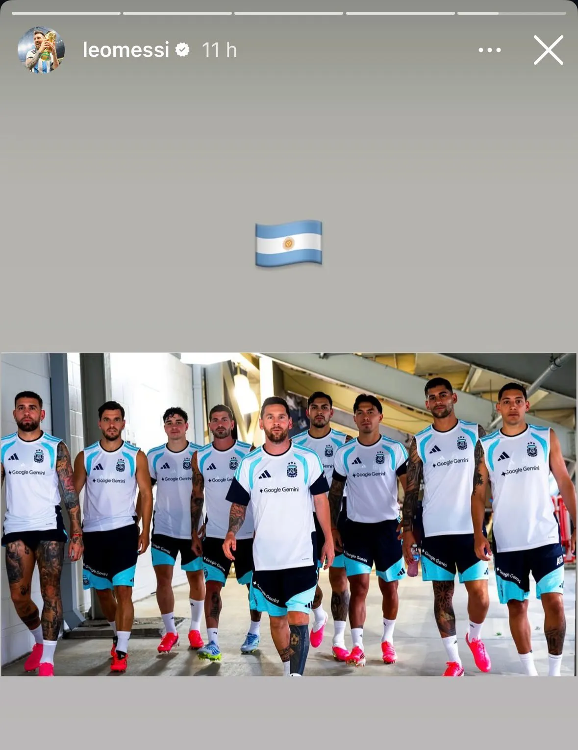 Post de Messi antes del Mundial. (Foto: Instagram / @leomesi)