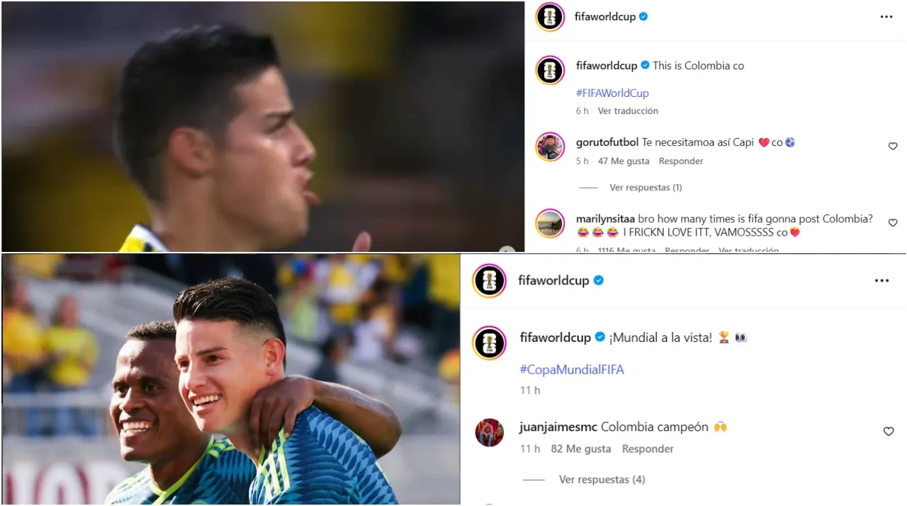 Posts de FIFA con James. (Foto: Instagram / @fifaworldcup)