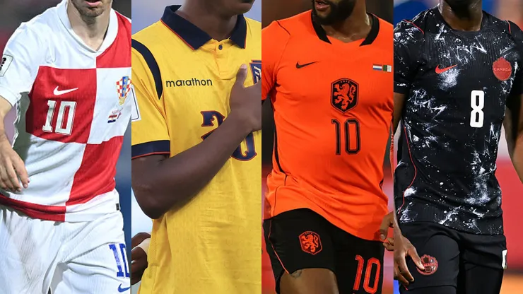El listado incluyó las 48 camisetas de las selecciones participantes del Mundial 2026.