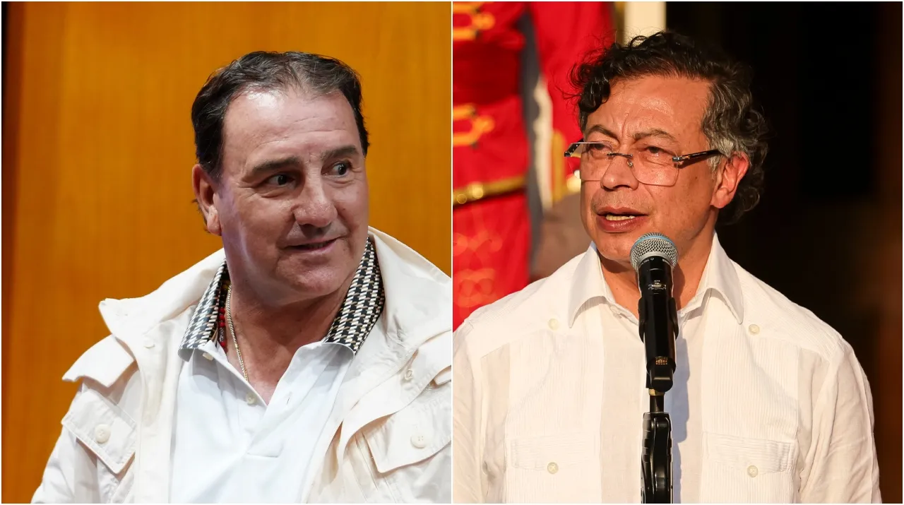Néstor Lorenzo y Gustavo Petro. (Foto: Getty Images)