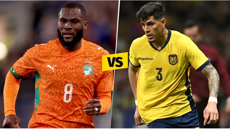 Los canales y alineaciones para el Costa de Marfil vs Ecuador