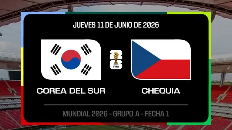 Corea del Sur vs. República Checa por el Mundial 2026.