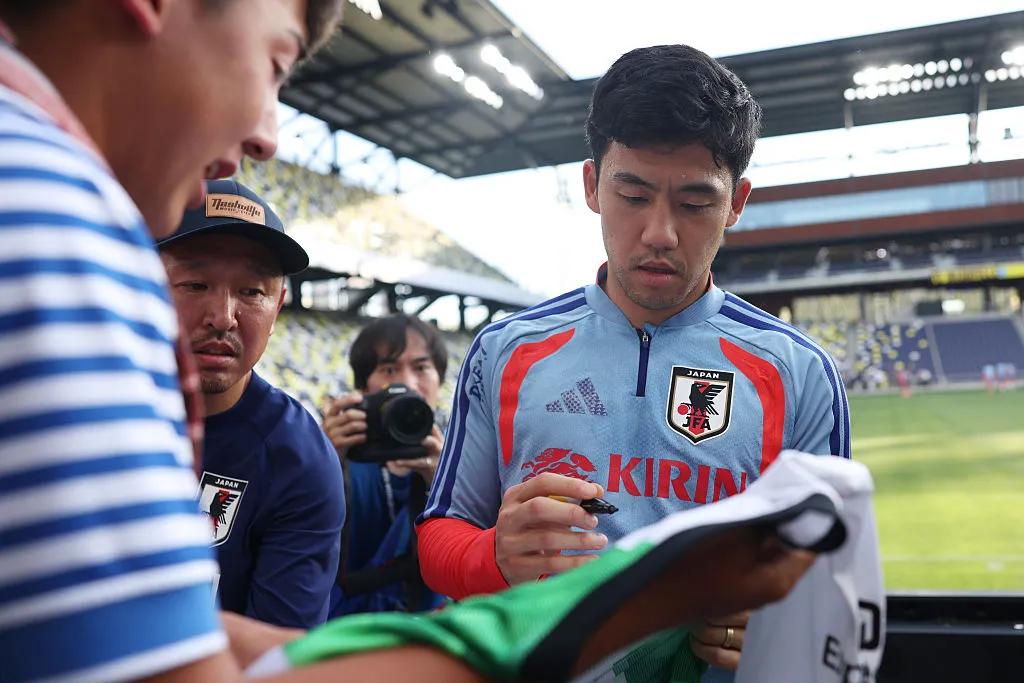 Japón sufrió la sensible baja por lesión de su estrella Wataru Endo (Getty Images).