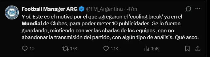Fuente: 'X'.